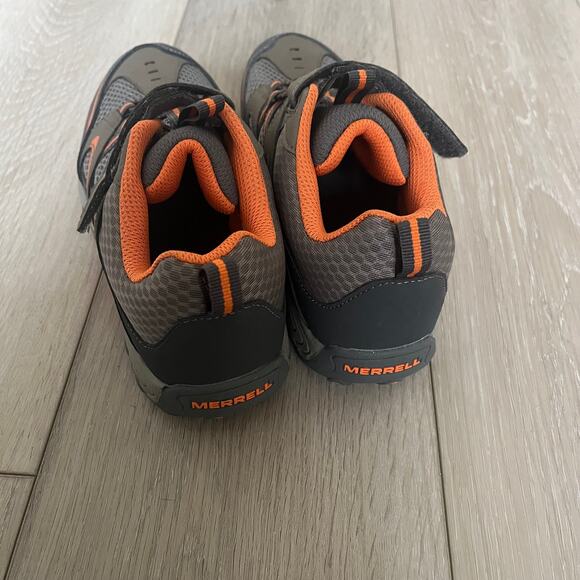 Merrell Kids Trail Chaser Big Kid US 4.5M Gray / Orange Sneaker Outdoor Shoe - Picture 8 of 10